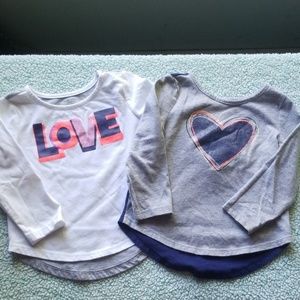 2 girls tops 18 months